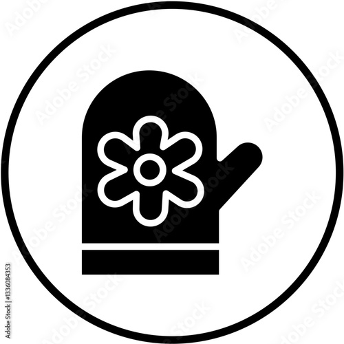Vector Design Oven Mittens Icon Style