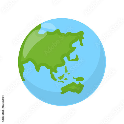 Illustration of Earth Globe