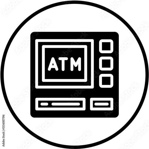 Vector Design ATM Icon Style