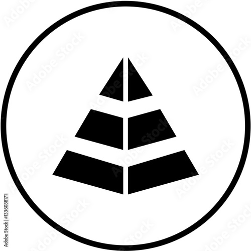 Vector Design Pyramid Icon Style