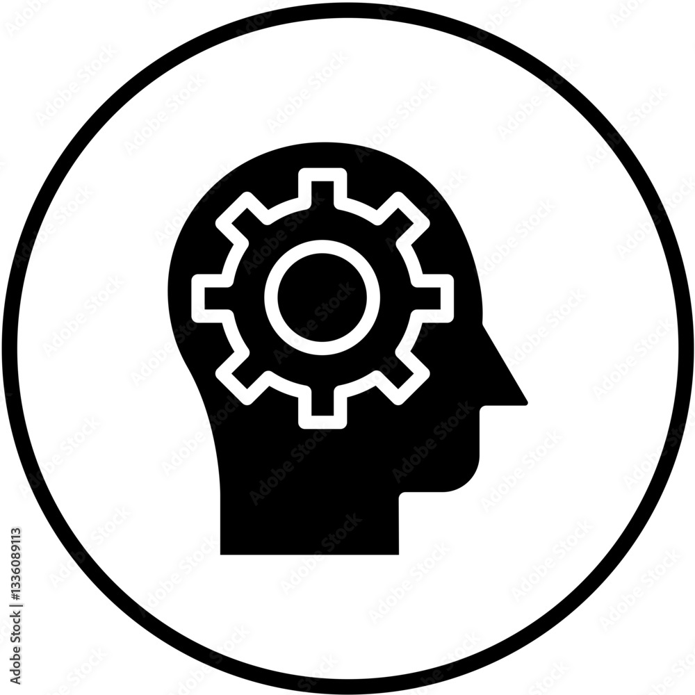 Vector Design Critical Thinking Icon Style Vector Design Critical Thinking Icon Style