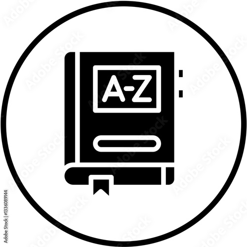 Vector Design Dictionary Icon Style