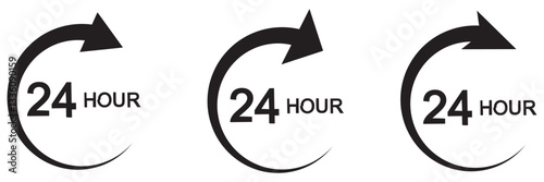 24 hours support vector icon. 24 hours service icon. 24 hours sign. 24 hours support and service icon for mobile app, ui and website. 24 hour banner sign.