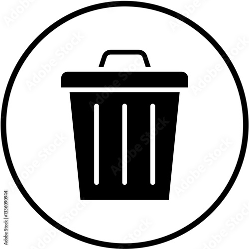 Vector Design Trash Can Icon Style