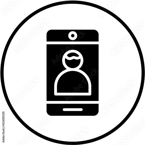 Vector Design Front Camera Icon Style