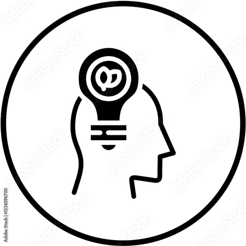 Vector Design Think Green Icon Style