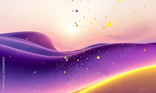 AI - Dreamy Pastel Purple Clouds Sky Background – Soft and Aesthetic Cloudscape Illustration photo