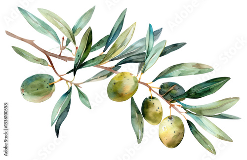 Wallpaper Mural PNG Branch of olive annonaceae produce plant. Torontodigital.ca