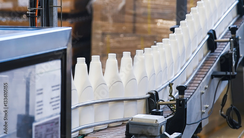 Fully automated production of plastic bottles for household chemicals