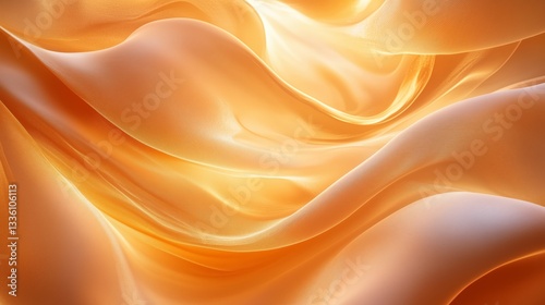 Organic swirls of soft golden and peach hues, gently fading into each other in a seamless, meditative gradient