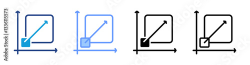 Scability icon set multiple style collection