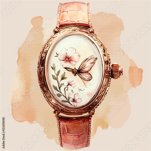 The watch captures the essence of classic sophistication. A perfect blend of vintage style and artistic finesse.

