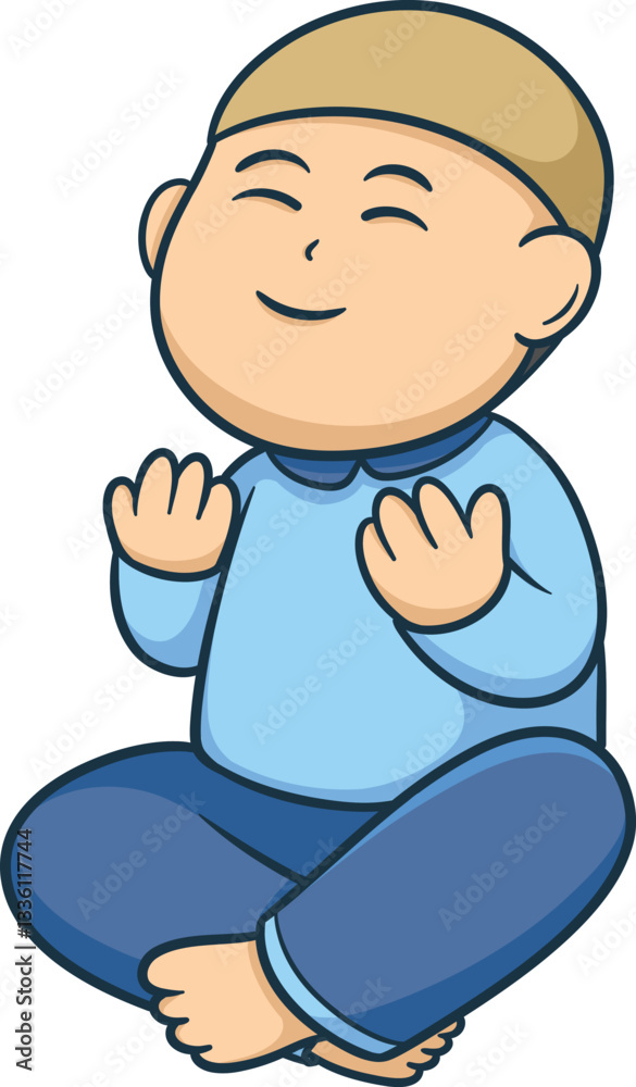 Muslim Boy Praying Cartoon Muslim Boy Praying Cartoon