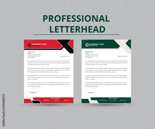 Transform Your Business Identity with These Sleek and Modern Letterhead Designs. Creative business letterhead  vector design.