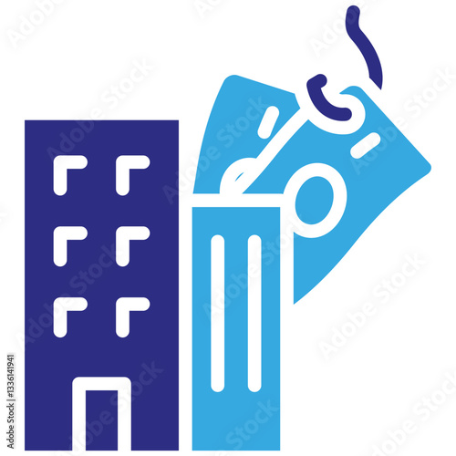 Corruption icon in Glyph Dual Color Style. Simple Vector Design. Simple Vector Glyph Icon
