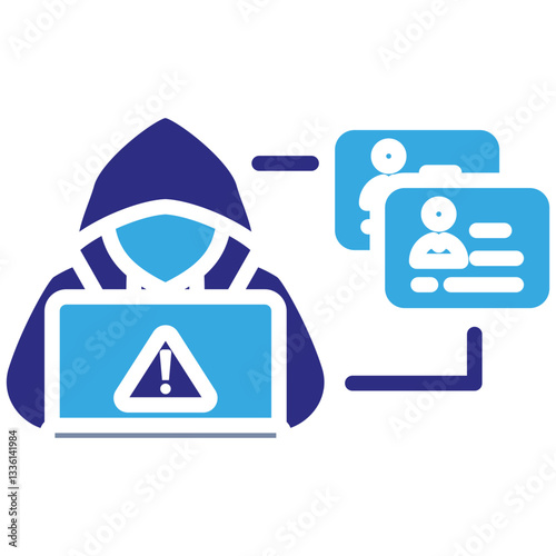 Forgery icon in Glyph Dual Color Style. Simple Vector Design. Simple Vector Glyph Icon