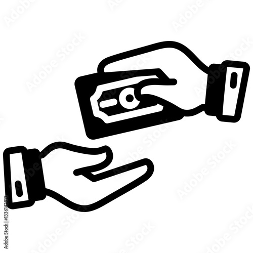 Payment icon in Mix Filled Style. Simple Vector Design. Simple Vector Outline Filled Icon