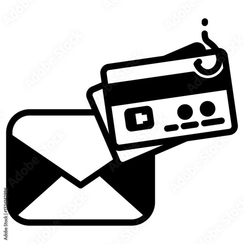 Phishing icon in Mix Filled Style. Simple Vector Design. Simple Vector Outline Filled Icon
