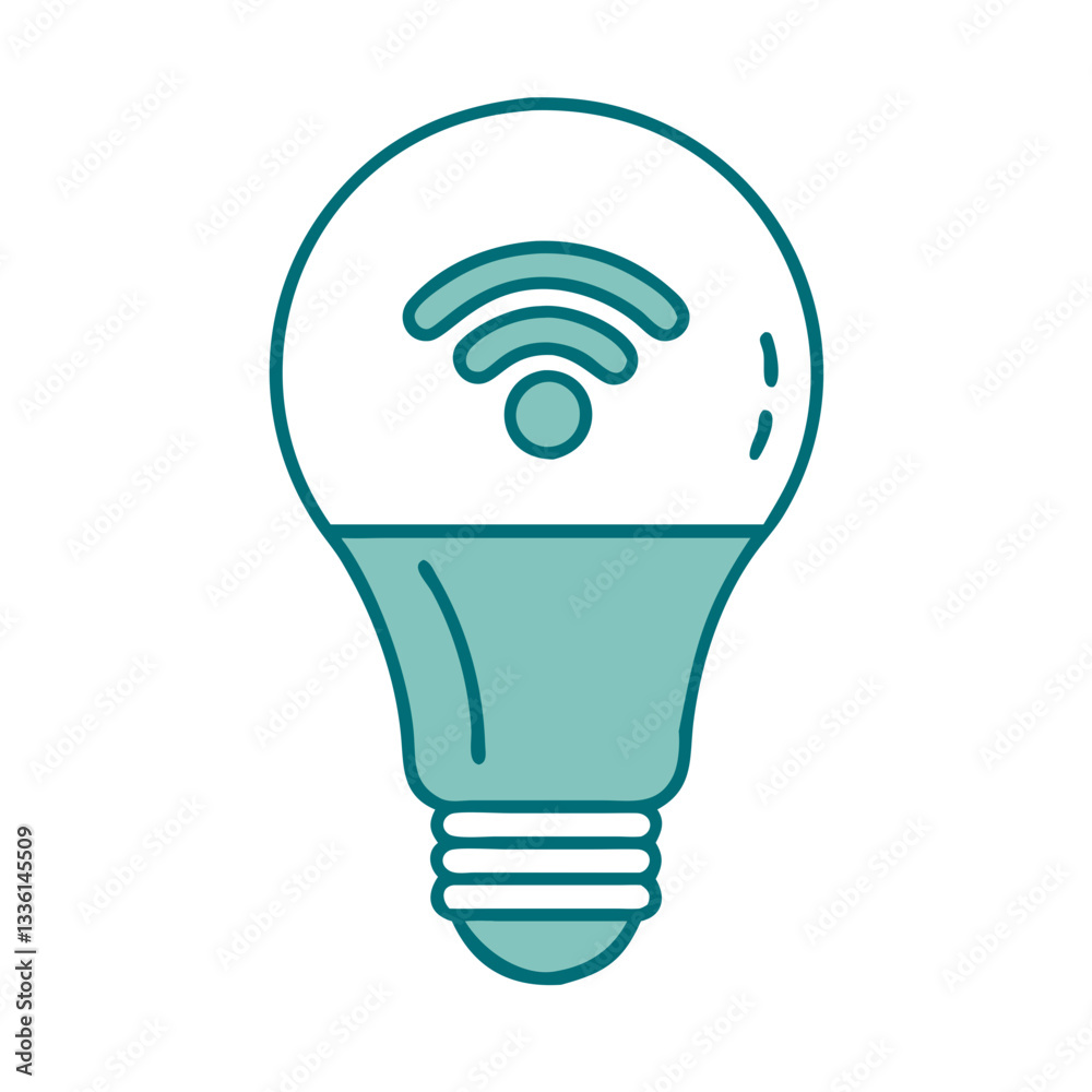 Smart Light Bulb Icon Smart Light Bulb Icon