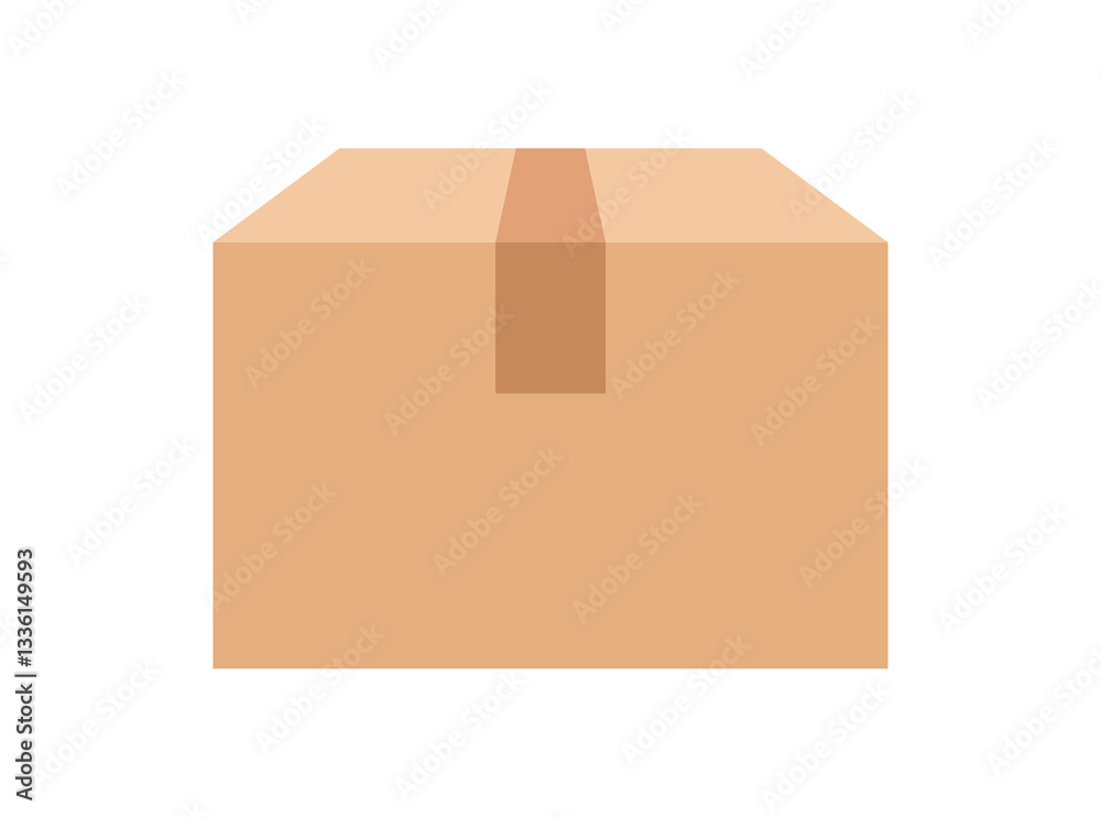 postal parcel box, carton shipping box, brown corrugated box, cardboard postage box for transportation