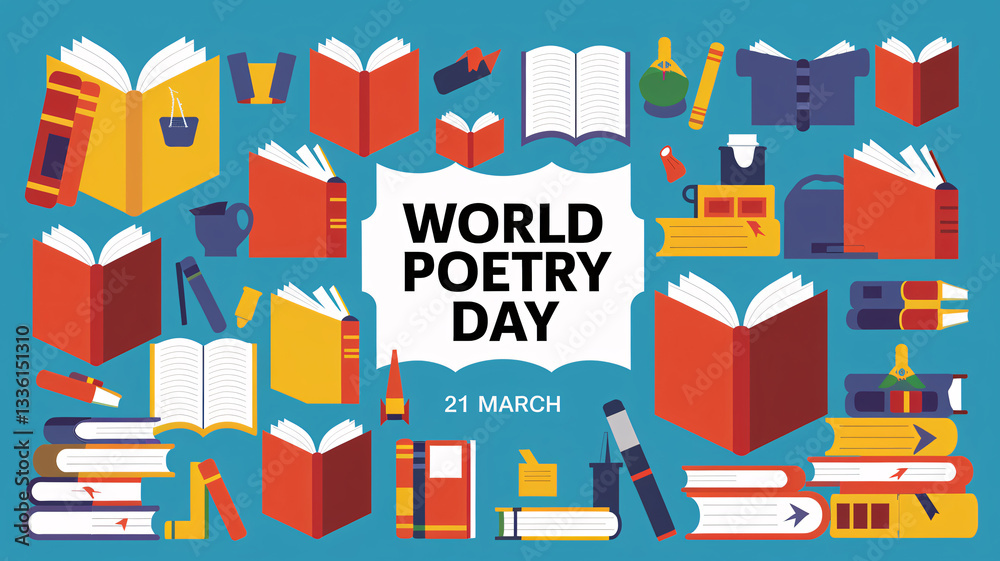 Fototapeta premium World Poetry Day