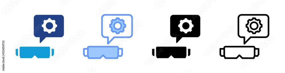 Spatial Reasoning icon set multiple style collection Spatial Reasoning icon set multiple style collection