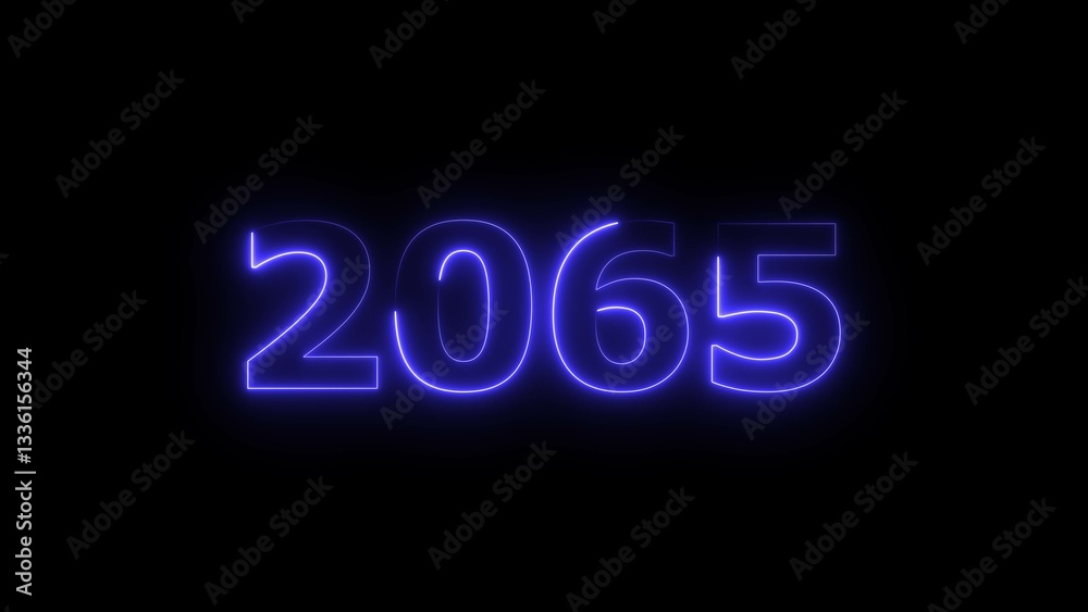 2065 Sal neon text background, Glowing neon business number illustration. 2065 Sal neon text background, Glowing neon business number illustration.