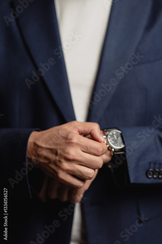 businessman with watch