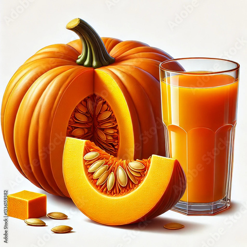 pumpkin juice and pumpkin