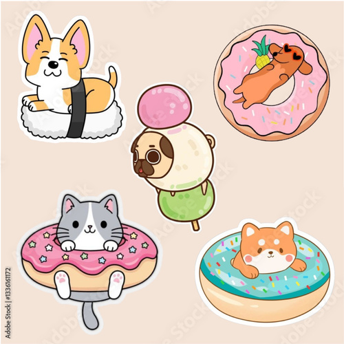 cat lovers stickers collection