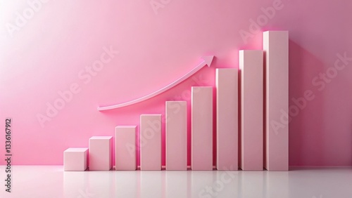 Pink Bar Graph Showing Positive Growth Trajectory and Upward Trend Free Download Pink Bar Graph Showing Positive Growth Trajectory and Upward Trend - GFXLoad