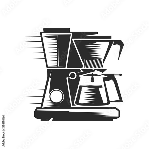 coffee maker vector illustration