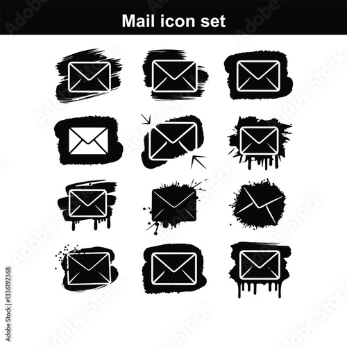 Business card icon set in line style. Contact information, Home, Phone, Location, Address Homepage interface design required icons set
  Mail icon vector. email icon vector. E-mail icon. Envelope illu