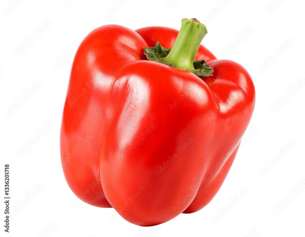 red paprika isolated on white red paprika isolated on white