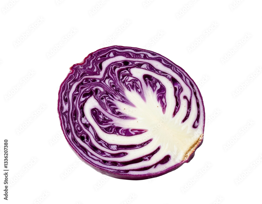 red cabbage isolated on white red cabbage isolated on white