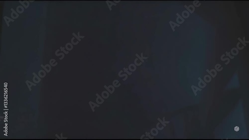 Clock Display in Dim Light Scene Footage Capturing Morning Moments