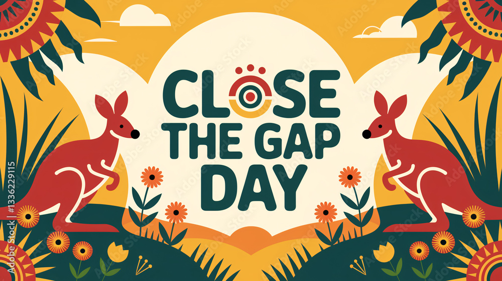 Naklejka premium Australia Close The Gap Day