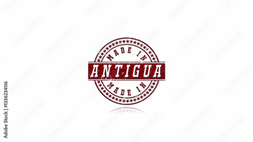 Made In Antigua Badge Logo Animation, Made In Antigua Made In Antigua Badge Logo Animation, Made In Antigua