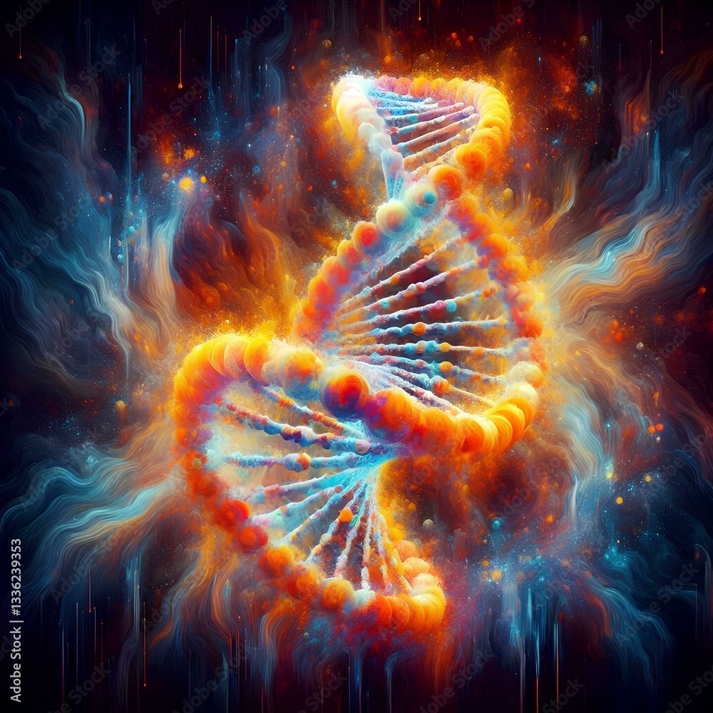 Fototapeta premium representation of the structure of dna 46