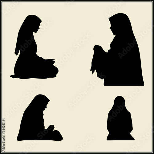 Dua Before Qurbani, Islamic Silhouette