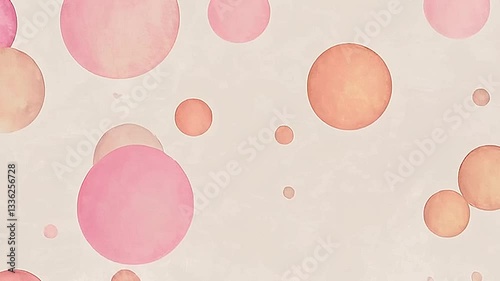 abstract circles on a pink surface