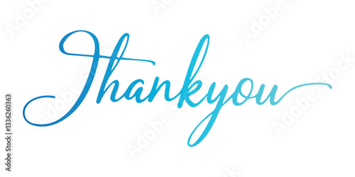 Elegant serif "Thankyou" . Ideal for elegant typography in wedding cards