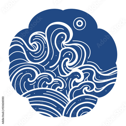 Wave symbol. Water symbol. sea wave icon. Natural aquatic symbol. nautical oceanic surf symbol vector.