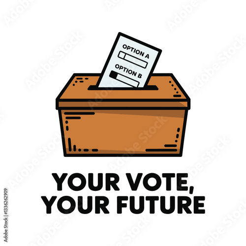 Your Vote Your Future T Shirt Design Illustration