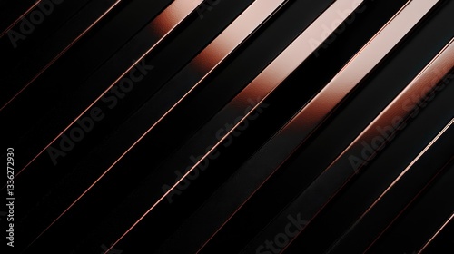 High-grade steel rods reflecting ambient lighting on a classic black background