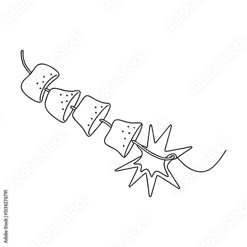Marshmallow Skewer String Pops Firecracker Festive Holiday Treat