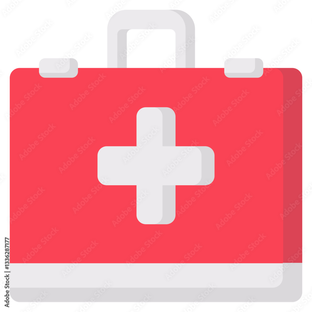 Obraz premium first aid kit vector flat icon