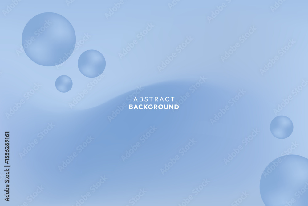 Abstract blurred background with bubble. Blue gradient smooth background. Abstract blurred background with bubble. Blue gradient smooth background.