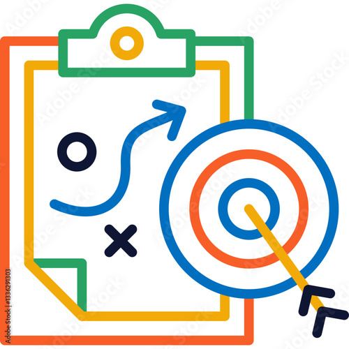 Plan playful lined icon