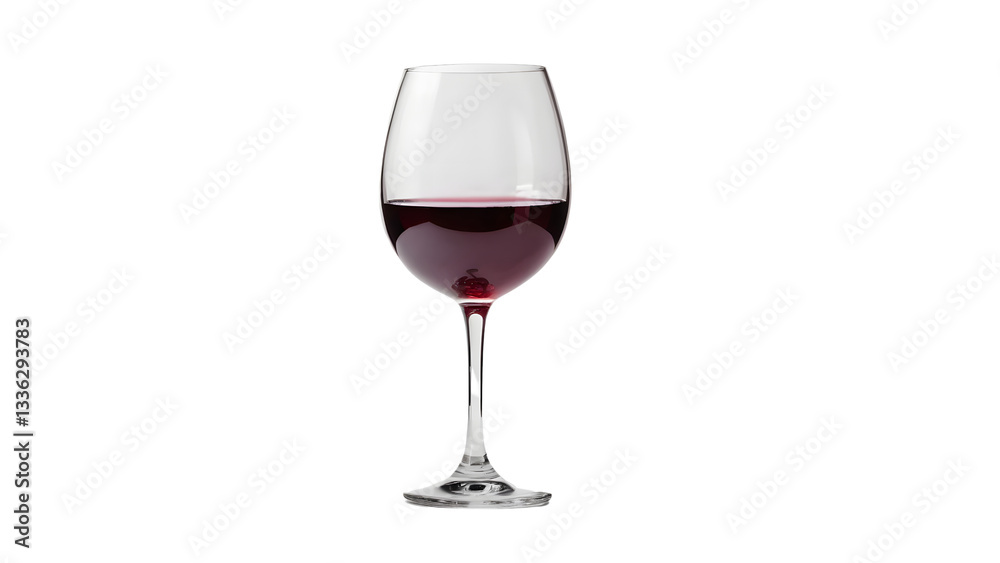 Classic Red Wine Glass isolated on transparent background. Classic Red Wine Glass isolated on transparent background.